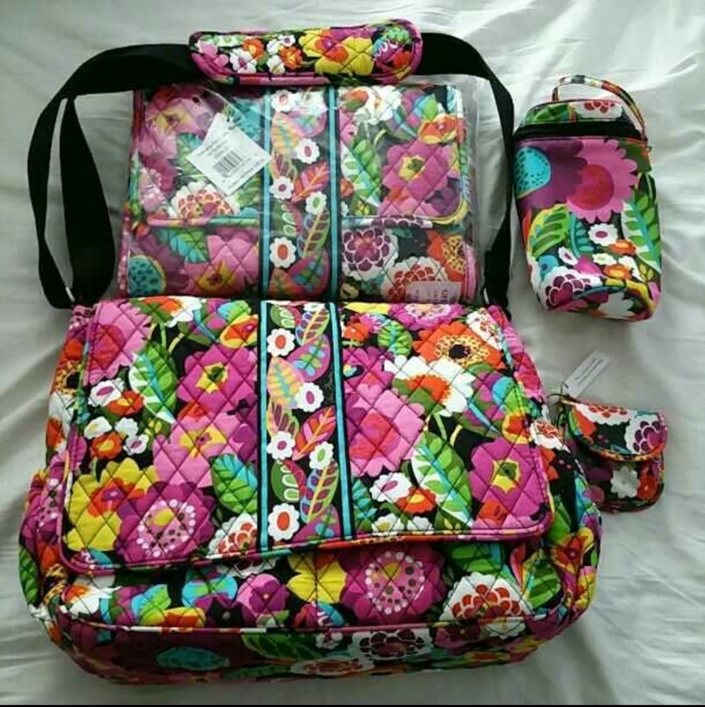 NWT Vera Bradley Diaper Baby Bags Set